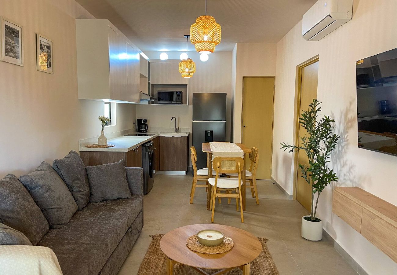 Departamento en Mazatlán - Malecón a 300 m | Alberca y fogatero 