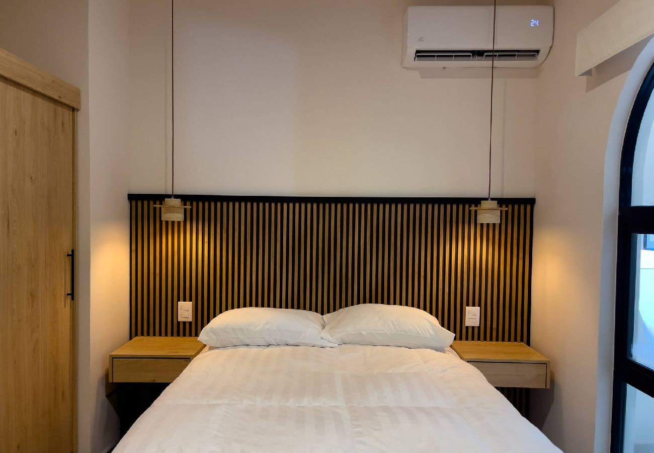 Departamento en Mazatlán - Malecón a 300 m | Alberca y fogatero 