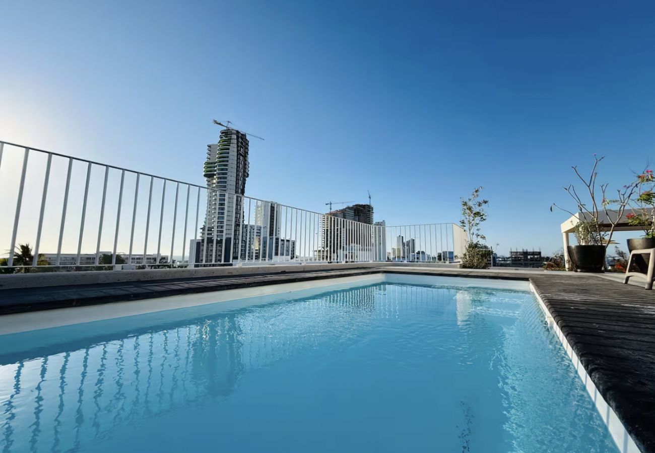 Departamento en Mazatlán - Malecón a 300 m | Alberca y fogatero 