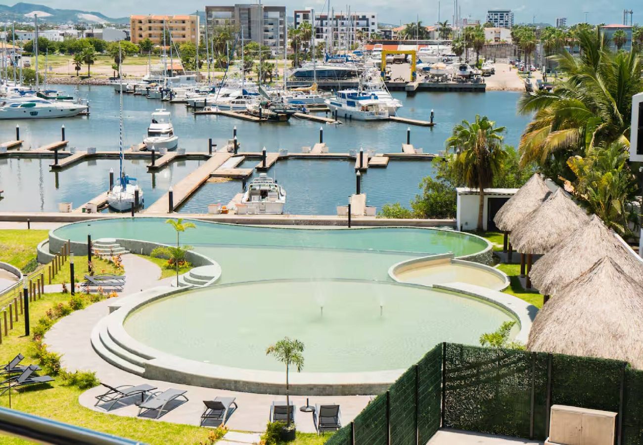 Departamento en Mazatlán - Marina Luxury · Wide Yacht View