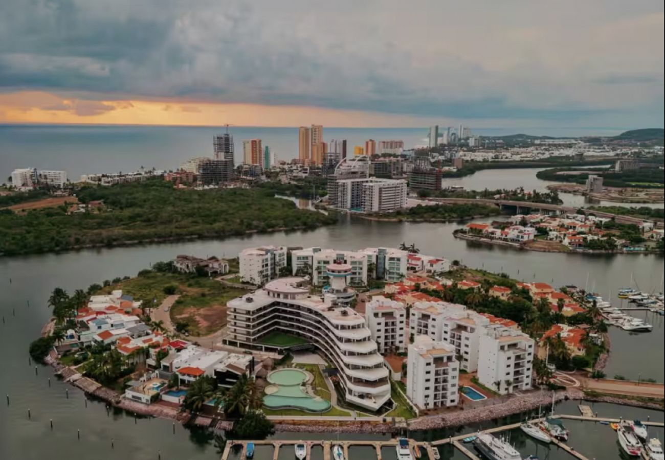 Departamento en Mazatlán - Encanto Club de Yates · Wide Yacht View